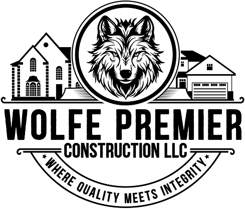 Wolfe Premier Construction emblem design